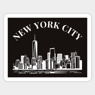 New York City Skyline Broadway Wall street Fifth avenue Times square New York New york Travel holidays Magnet